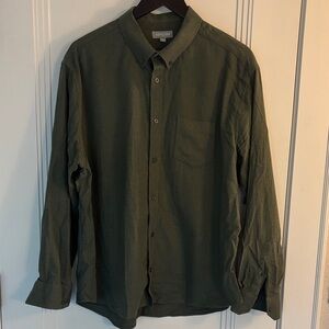 Ash & Erie super soft Olive Green Casual Button Down Shirt